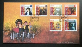 Buckingham Covers Harry Potter Goblet Of Fire 2005 Isle Of Man First Day Cover.