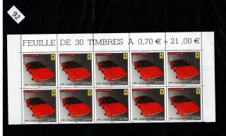 ,  10x French Andorra - Mnh - Ferrari - Cars -