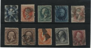 Terrific Set Of 1879 American Bank Note Issue Sc 182 - 191