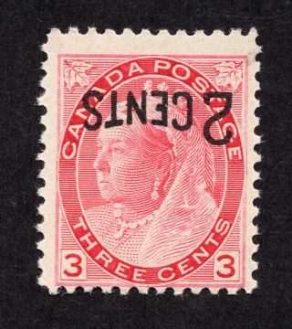 Canada 88iii 2 Cent On 3 Cent Carmine Numeral Overprint Likely Forgery Mnh