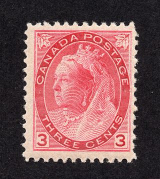 Canada 78 3 Cent Carmine Green Queen Victoria Numeral Issue Mnh