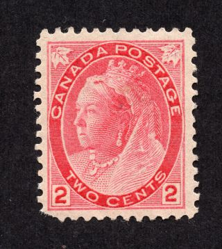 Canada 77 2 Cent Carmine Green Queen Victoria Numeral Issue Mnh