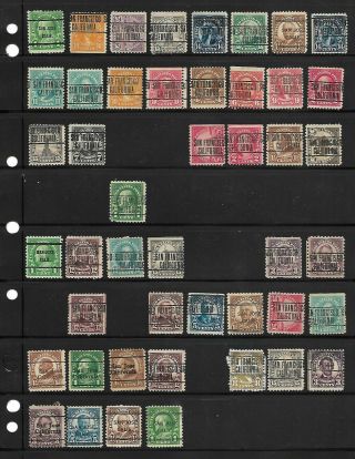 A Two Sided Vario Page Loaded With 108 California Local And Bureau Precancels
