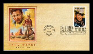 Dr Jim Stamps Us John Wayne American Legend First Day Cover Fleetwood