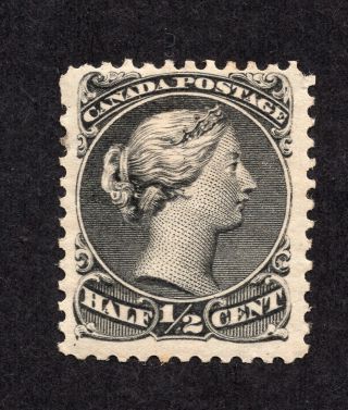 Canada 21 1/2 Cent Black Queen Victoria Large Queen Issue Mh