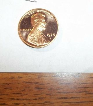 1974 S Proof Lincoln Penny 1 Cent