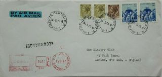 Italy 1973 Registered Cover With Airmail Label