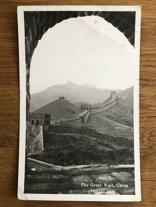 China Old Postcard Great Wall Of China Shanghai To Germany 1933