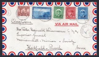 Canada 1942 Air Mail Cover From Iberville To Hatfield Peverel,  England - (57)
