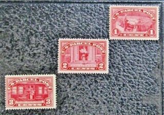 Nystamps Us Parcel Post Stamp Q1 - Q3 Og H $20