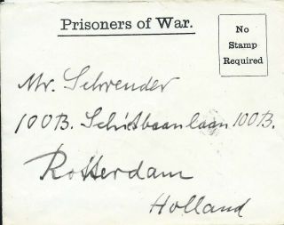 Gb Isle Of Man Ww1 1917 Censored Pow Cover From Knockaloe Camp - Holland