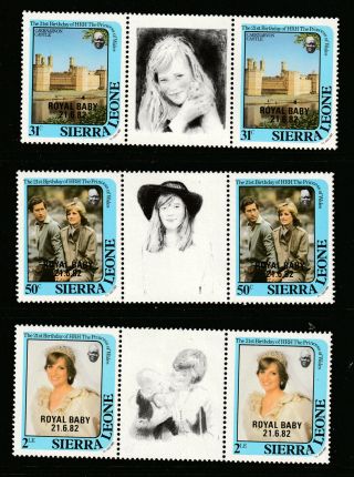 Sierra Leone 1982 Set In Pairs,  Opt.  M.  N.  H. ,