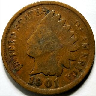 1901 1c Indian Head Cent Iconic / Historic U.  S.  Coin Philadelphia