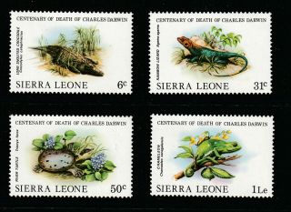 Sierra Leone 1982 Set,  4 Values To Lle.  M.  N.  H.