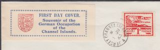 1948 Jersey ' Views ' 1d Illustrated ' Label ' FDC; Jersey Channel Islands/4 CDS 2