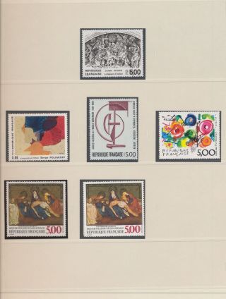 Xb74167 France Art Paintings Fine Lot Luxe Mnh