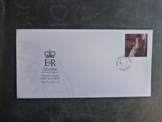Gibraltar 2015 Qeii 10£ Rate Fdc First Day Cover