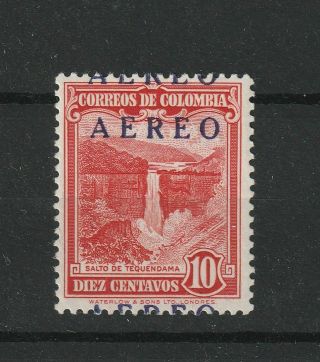 Colombia Airmail 1954 Yv 253 Error Double Optd Vf Unmounted Mnh
