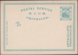Chinkiang,  1895.  Chinkiang Local Post Card Han 2,