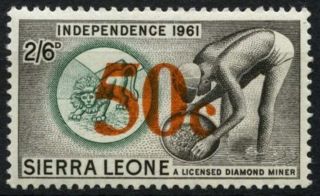 Sierra Leone 1964 Sg 321,  50c On 2s6d Mnh D67100