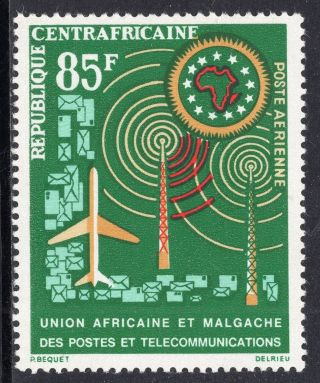 1430 - Central African Republic 1963 - Posts Telecommunications Union - Mnh Set