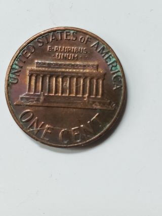 Lincoln Memorial Penny Error,  1983 P Die Break Crack,