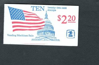 U.  S.  Stamp Booklet Mnh Og Sc 2116 A.  Bk145 Fv $2.  20 Postage Price