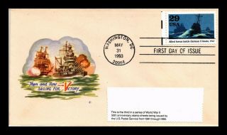 Dr Jim Stamps Us Naval Patriotic Cachet Wwii German U Boats First Day Cover