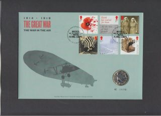 2017 The Great War The War In The Air Royal Mail/royal Coin Cover