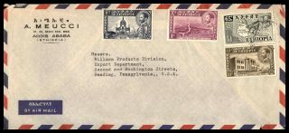 Mayfairstamps Ethiopia Addis Ababa To Us Airmail Cover Wwb45281