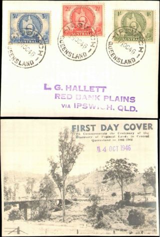 1946 Australia First Day Cover On Special Real Photo Card