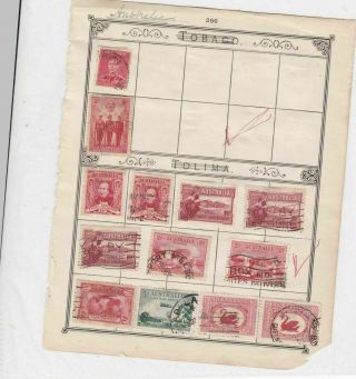 Australia Stamps On Album Page Ref R 18967