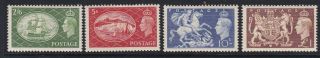 Gb Great Britain Kgvi 1951 Festival High Value Set Never Hinged