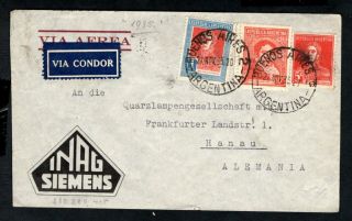 Argentina - 1935 Commercial Airmail Cover To Germany