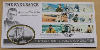 Extreme Endeavours 2003 Benham Fdc Signed By Rt.  Hon.  Alexandra Shackleton