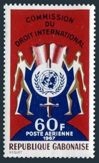 Gabon C60,  Mnh.  Michel 288.  Un Commission Of Human Rights,  1967.