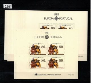 12x Portugal 1988 - Mnh - Europa Cept - Animals - Horses -