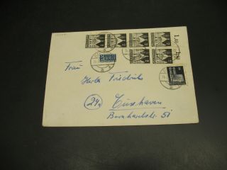 Germany 1949 Flensburg On Cover Rust 15364