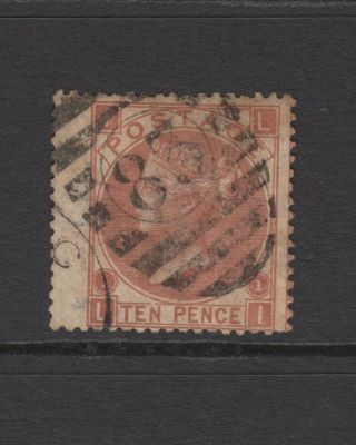 Gb Qv 10d Red - Brown Sg112 Ten Pence Wing Margin 1867 Stamp