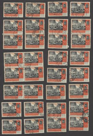 India 1964 Subhas Chandra Bose 55np accumulation,  all with FPO postmarks (73) 2