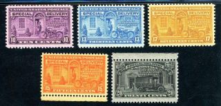 Usastamps Stamps Vf Special Delivery Scott E15 - E19 Set Mnh