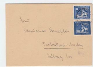 Germany Ddr 1951 Leipzig Stamp Day Stamps Cover R20867
