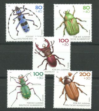 The Beetles Set Of 5 Mnh Stamps 1993 Germany B745 - 9