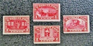 Nystamps Us Parcel Post Stamp Q1 // Q5 Og H $45