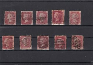 Great Britain Penny Red Stamps Ref R 16477