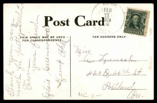 Mayfairstamps Us 1909 Kemp To Portland Oklahoma Card Wwb_69281