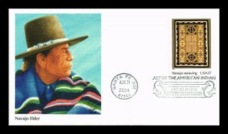 Dr Jim Stamps Us Navajo Elder Weaving American Indian Art First Day Cover