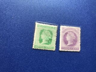 P.  E.  I Stamps Scott 14,  16 Mhog Scv 19.  20 Bb4433