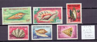 Somalia French Coast 1962.  Stamp.  Yt 311/314,  A31/32.  €34.  00
