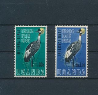 Lk62433 Uganda 1965 Animals Fauna Flora Birds Fine Lot Mnh